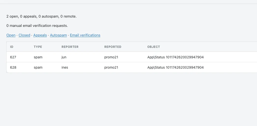The reports queue
